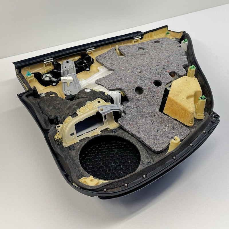 08-14 Lexus IS F Left Rear Door Panel Cover Trim Black With Blue Stitching OEM