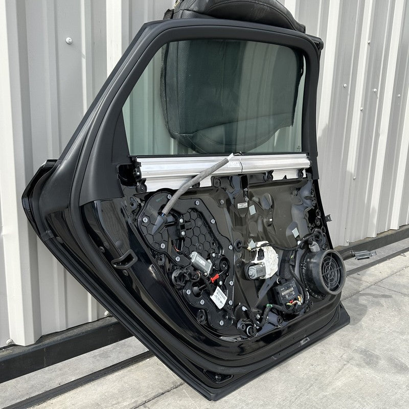 4H4 861 333 QBC / 4H4 861 333 / 4H4861333 11-18 AUDI A8L DRIVER LEFT REAR DOOR COMPLETE W/ GLASS PHANTOM BLACK PEARL OEM