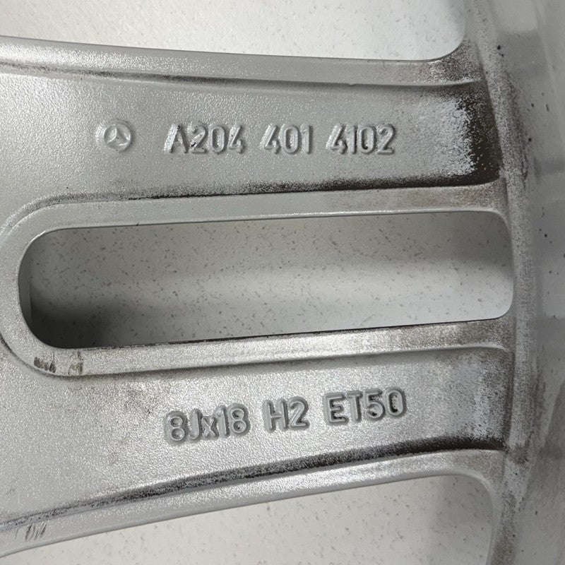A204 401 4102 / A2044014102 08-14 Mercedes-Benz C250 W204 AMG Front Wheel Rim 18x8 +50 Offset Factory OEM