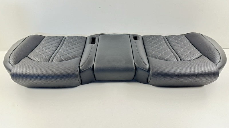 11-18 AUDI A8L REAR BOTTOM LOWER SEAT CUSHION BENCH COVER BLACK OEM