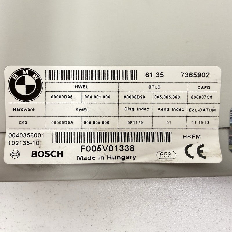 F005V01338 11-16 BMW M5 528 535 550 F10 Rear Trunk Lid Lift Control Module 7365902 OEM