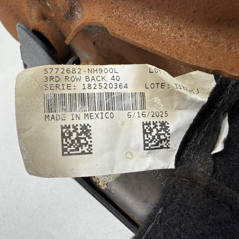 23-25 Honda Pilot Right Rear 3rd Third Row Upper Seat Leather Black OE