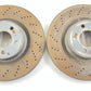 14-17 MERCEDES BENZ E550 W207 FRONT ROTOR BRAKE DISC DRILLED PAIR OEM