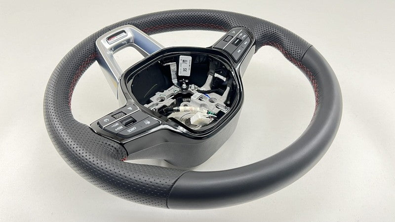 77901-T20-H020A / 77901 T20 H020A / 77901T20H020A 2024 ACURA INTEGRA TYPE S STEERING WHEEL LEATHER BLACK WITH RED STITCH