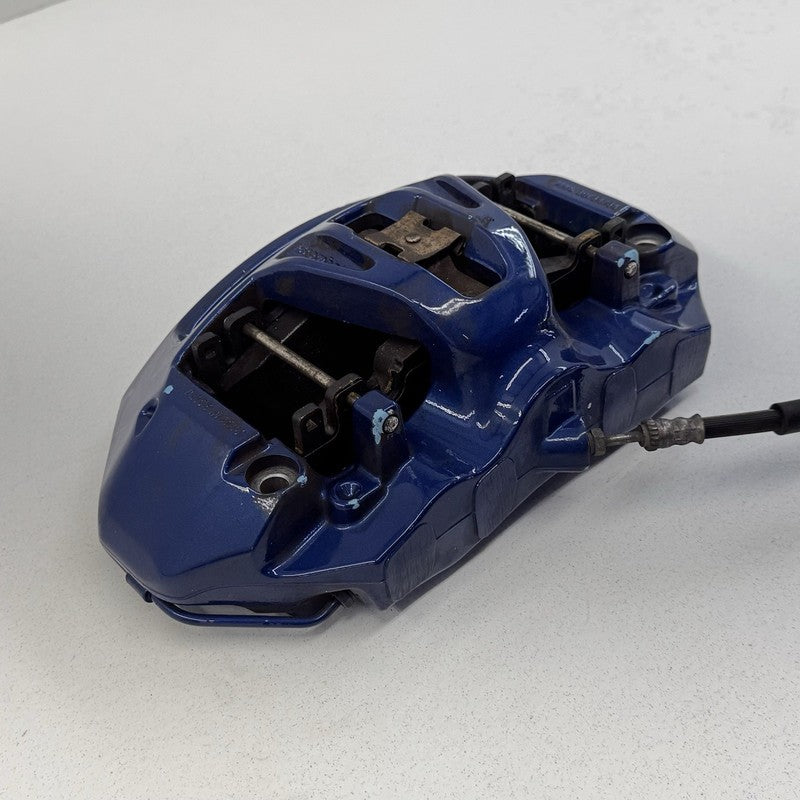 34117845747 12-18 BMW M5 M6 F06 F10 F12 F13 Front Brembo Brake Caliper Pair Blue OEM