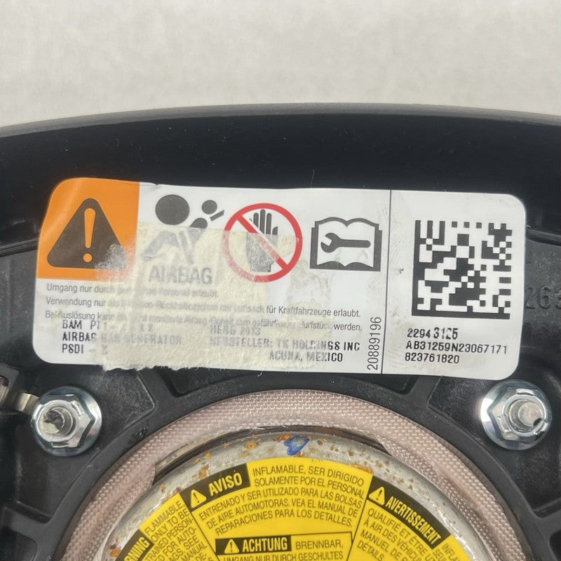 22943125 12-15 CHEVROLET CAMARO ZL1 SS DRIVER STEERING WHEEL AIRBAG AIR BAG SRS OEM