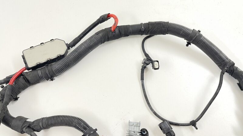 10-13 PORSCHE PANAMERA LEFT FRONT ENGINE BAY HEADLIGHT WIRE HARNESS OEM