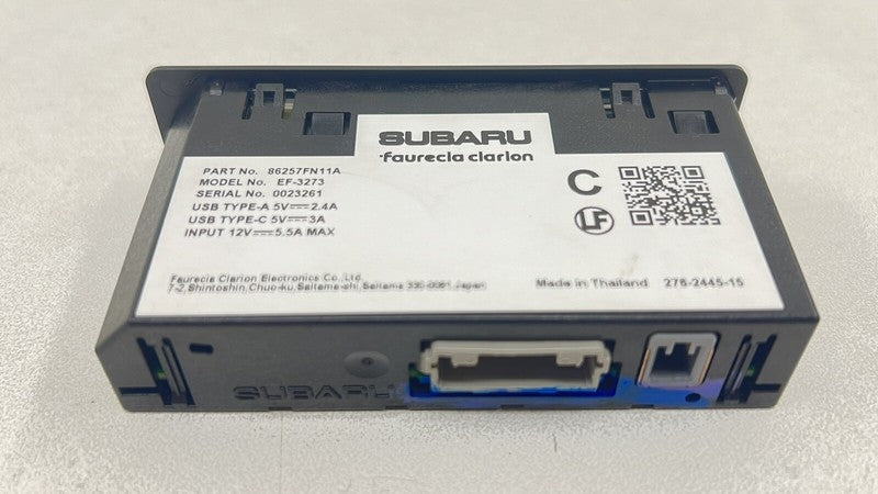 86257FN11A 24-25 SUBARU CROSSTREK AUXILIARY AUX USB JACK INPUT PORT 86257FN11A OEM
