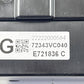 72343VC040 22-23 SUBARU WRX HEATER CORE BOX HVAC ELECTRONIC CONTROL MODULE 72343VC040 OEM