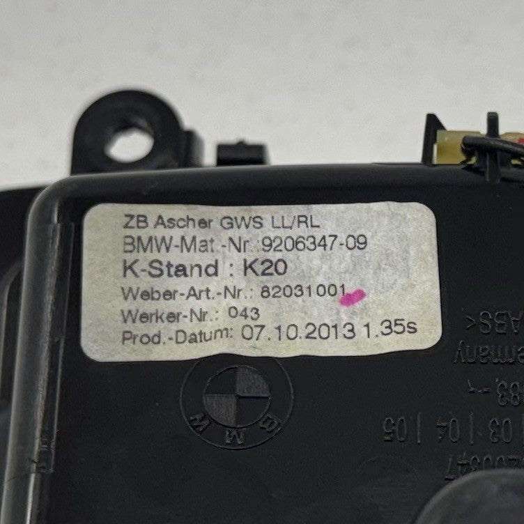 9 206 347 11-16 BMW M5 528 535 550 F10 Center Console Storage Compartment Tray OEM