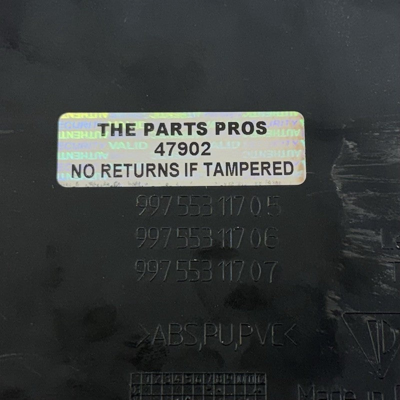 997 553 118 05 / 99755311805 05-12 Porsche 911 997 Boxster Cayman 987 Center Console Side Trim Panel Pair OEM