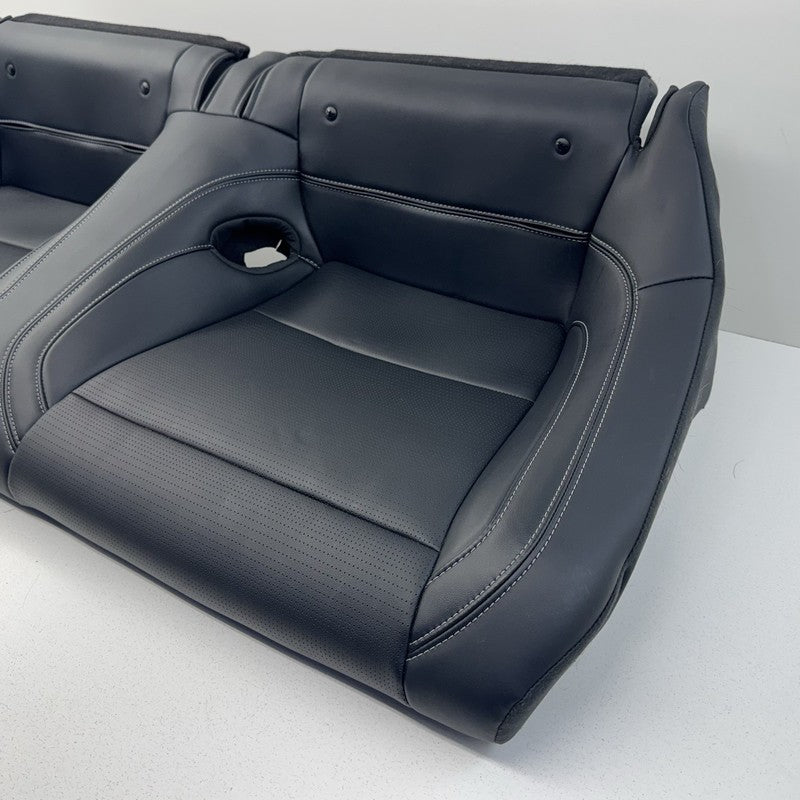 PR3B C63160 AA / PR3BC63160AA 24-26 Ford Mustang Premium Rear Seat Set Upper & Lower Cushion Leather Black OEM
