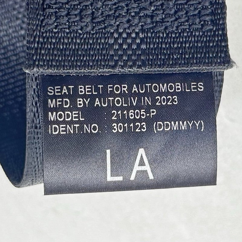 626560600A 23-25 TOYOTA PRIUS DRIVER LEFT REAR SEATBELT SEAT BELT RETRACTOR BLACK OEM