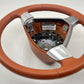 6020578 05-08 PORSCHE BOXSTER CAYMAN 987 STEERING WHEEL WITH WHEEL AIRBAG TERRACOTTA OEM