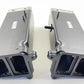 4H0 805 130 B / 4H0805130B 15-18 AUDI A8 LEFT RIGHT FRONT FRAME RAIL EXTENSION CRASH CAN BEAM BAR PAIR OEM