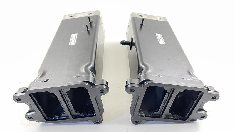 4H0 805 130 B / 4H0805130B 15-18 AUDI A8 LEFT RIGHT FRONT FRAME RAIL EXTENSION CRASH CAN BEAM BAR PAIR OEM
