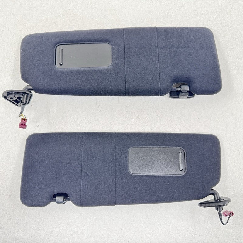 06-10 BMW M6 E63 Coupe Front Sunvisor Sun Visor Shade Black Pair OEM