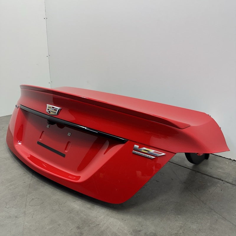 22-25 CADILLAC CT5 V BLACKWING TRUNK LID COMPLETE WITH SPOILER RED OEM