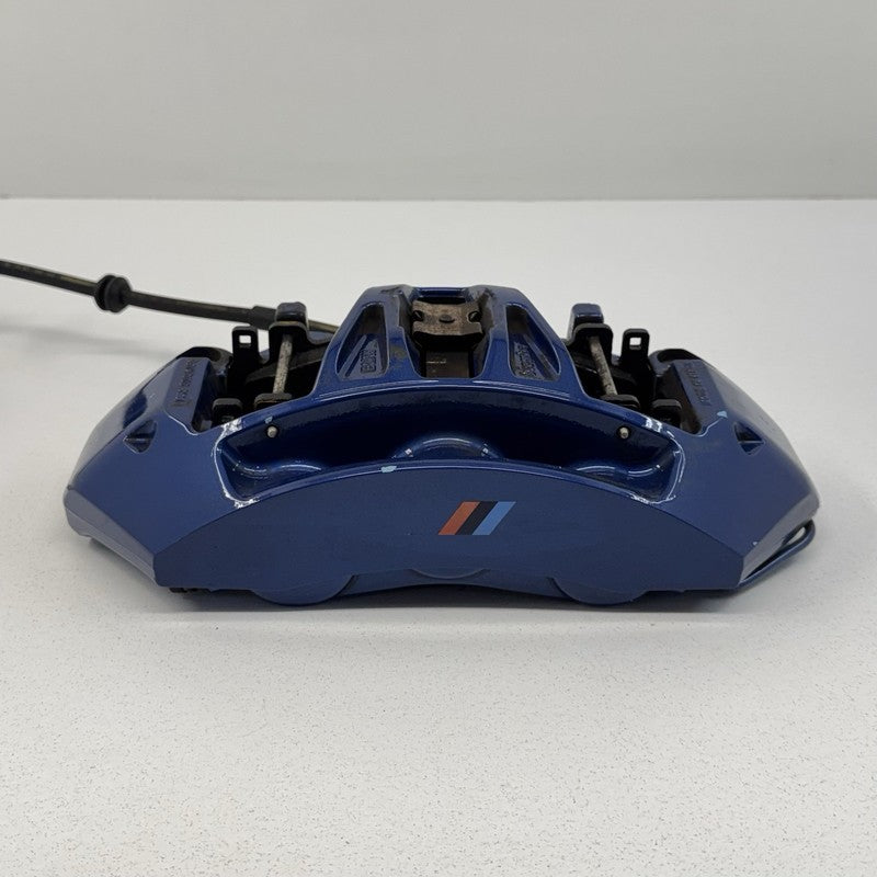 34117845747 12-18 BMW M5 M6 F06 F10 F12 F13 Front Brembo Brake Caliper Pair Blue OEM