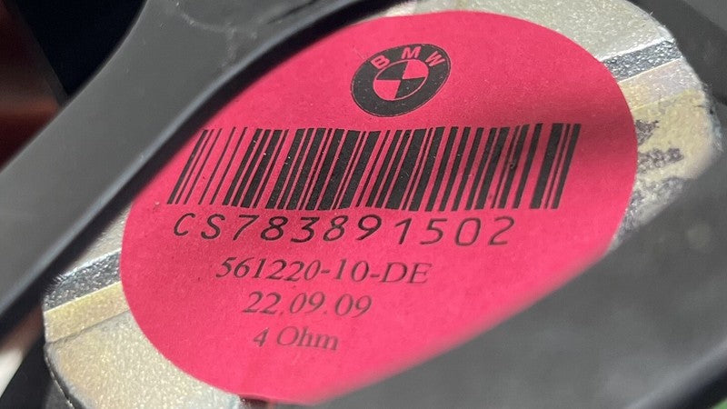 7 838 909 / 7838909 06-10 BMW M6 E63 E64 UNDER SEAT AND REAR SUBWOOFER TWEETER SPEAKER SET OF 4 OEM