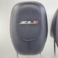 12-15 Chevrolet Camaro ZL1 Front Seat Headrest Head Rest Pair Leather Black OEM