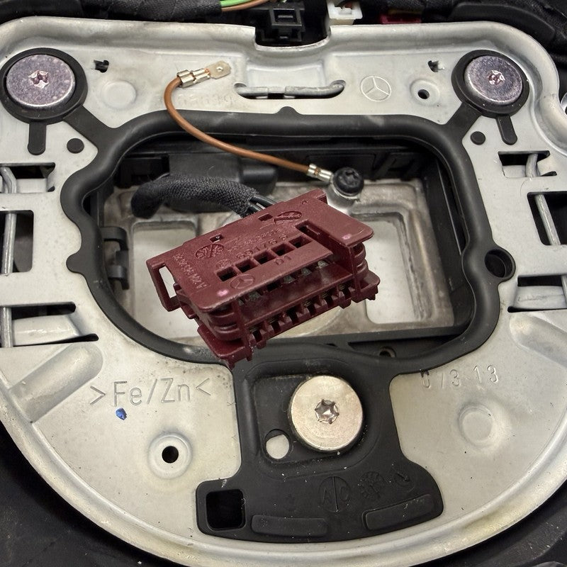 A 231 460 08 03 12-16 Mercedes W212 E350 Sport Steering Wheel Black Leather W/ Wood OEM