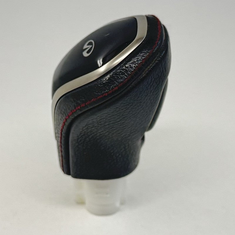 Infiniti 18-24 Q50 17-22 Q60 Red Sport Gear Shift Knob Leather Black OEM