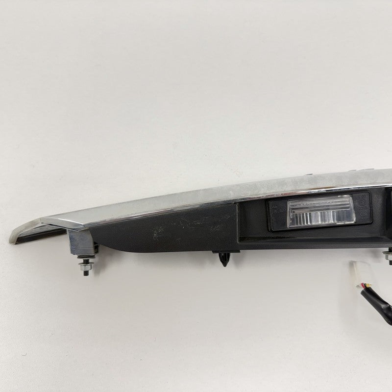 84810-4HB0A / 84810 4HB0A / 848104HB0A 14-17 Infiniti Q50 Chrome License Plate Light Trunk Trim Moulding W/ Camera OEM