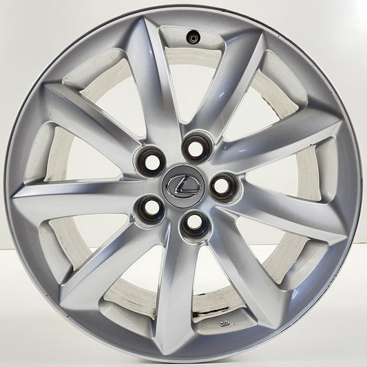 42611-50730 / 42611 50730 / 4261150730 07-09 Lexus LS460 Wheel Rim 18x7.5 +32 Offset Silver 42611-50730 Factory OEM