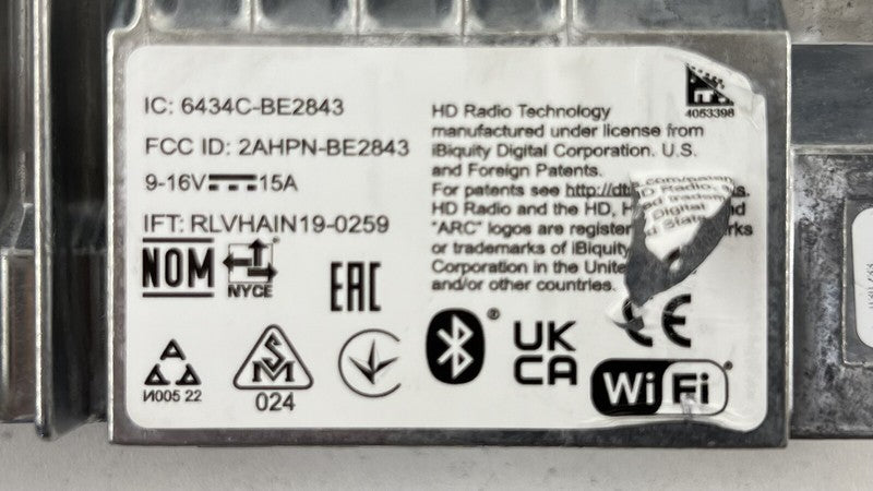 8782 2664 / 87822664 22-24 CADILLAC CT5 V BLACKWING SIRIUS SATELLITE RADIO RECEIVER MODULE OEM