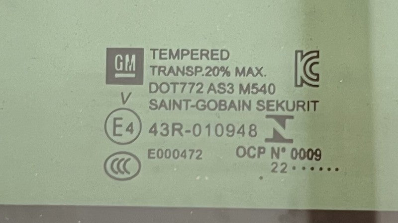 9515008BC3 22-24 CADILLAC CT4 V BLACKWING SUNROOF SUN ROOF GLASS OEM