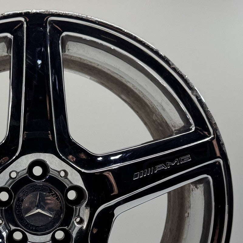 A 221 401 2502 / A2214012502 07-13 Mercedes W216 W221 CL S Class AMG Rear Wheel Rim 20x9.5 Chrome Factory OEM