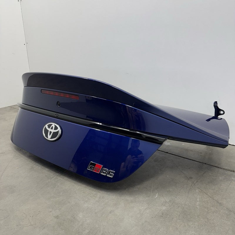 22-25 TOYOTA GR86 PREMIUM TRUNK LID COMPLETE W/ DUCKBILL SPOILER TRUENO BLUE OEM