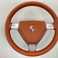 6020578 05-08 PORSCHE BOXSTER CAYMAN 987 STEERING WHEEL WITH WHEEL AIRBAG TERRACOTTA OEM