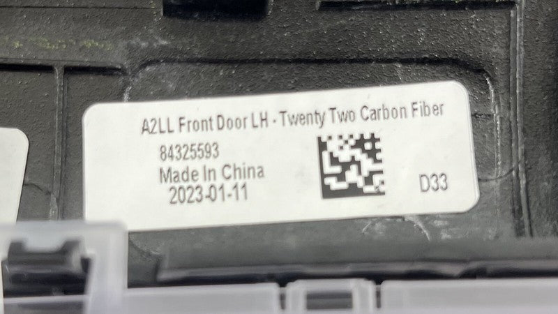 84523935 22-24 CADILLAC CT5 V BLACKWING CARBON FIBER DOOR PANEL & DASH TRIM SET OEM