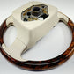 3WO 419 093AK / 3WO419093AK 13-18 BENTLEY FLYING SPUR DRIVER STEERING WHEEL WOOD LEATHER BEIGE OEM