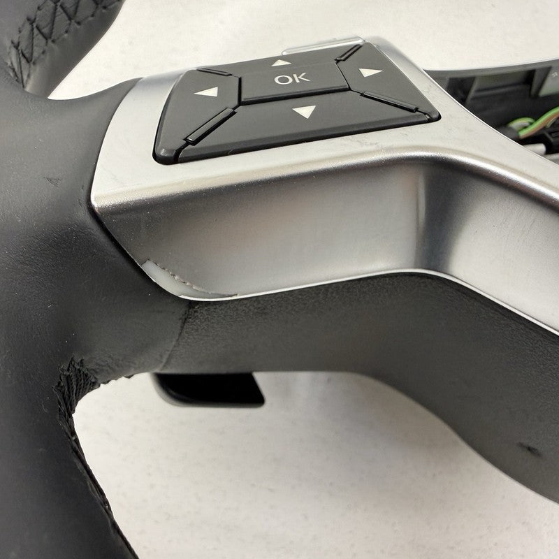 A 231 460 08 03 12-16 Mercedes W212 E350 Sport Steering Wheel Black Leather W/ Wood OEM
