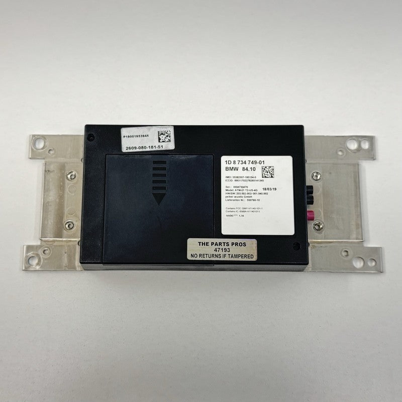 8 734 749 / 8734749 BMW F01 F06 F10 F12 F13 F30 F80 F82 F87 Bluetooth Telematics Control Module OEM