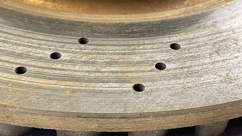 07-13 MERCEDES BENZ S550 W221 FRONT ROTOR DISC BRAKE DRILLED PAIR OEM