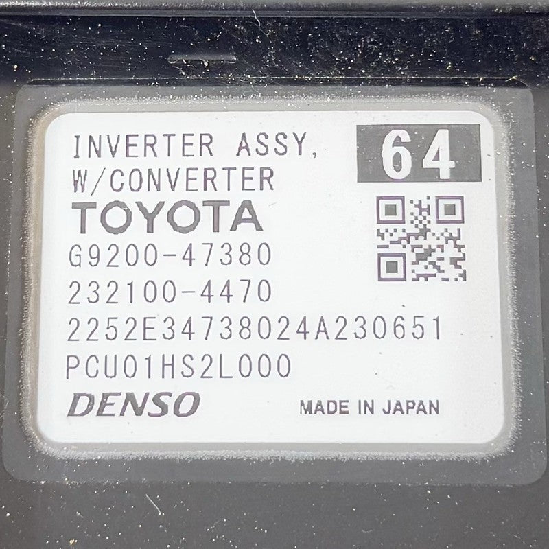 G9200-47380 / G9200 47380 / G920047380 23-24 TOYOTA PRIUS HYBRID DC INVERTER ASSEMBLY WITH CONVERTER G9200-47380 OEM