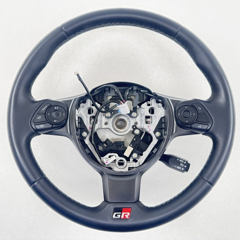 22-25 Toyota GR86 Driver Steering Wheel Leather Black OEM