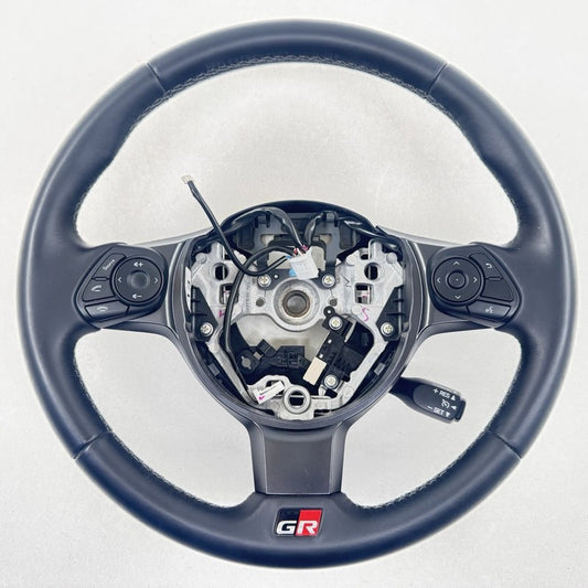 22-25 Toyota GR86 Driver Steering Wheel Leather Black OEM