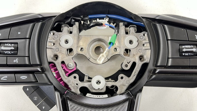 22-24 SUBARU WRX DRIVER STEERING WHEEL LEATHER BLACK OEM