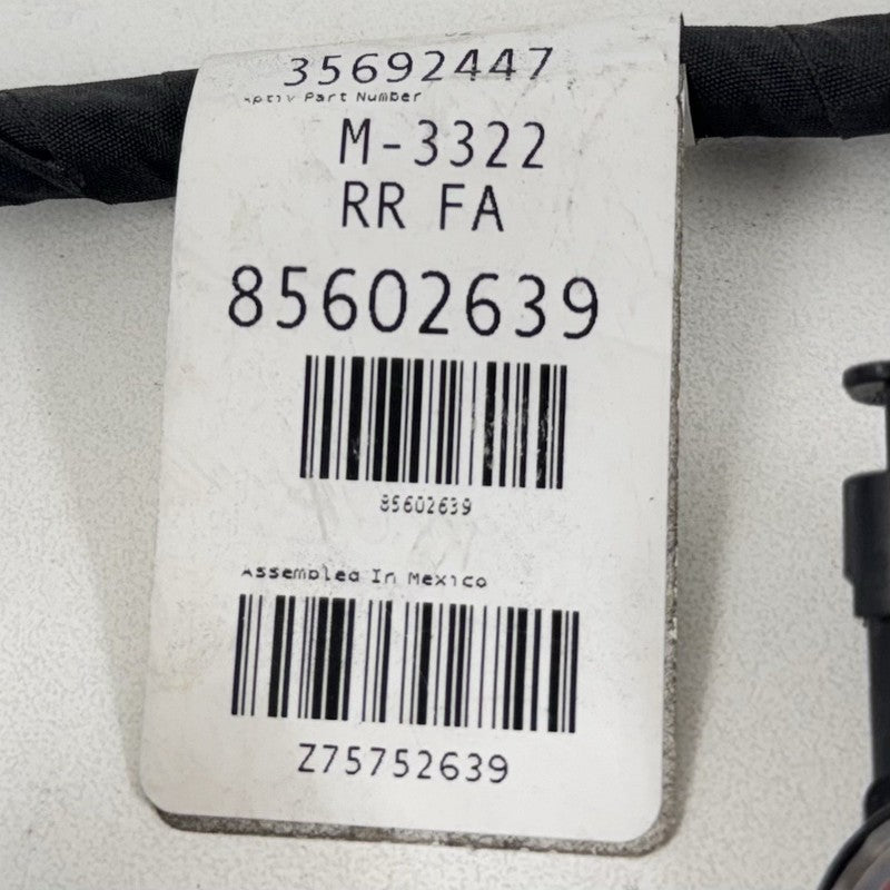 84575196 22-24 CADILLAC CT5 V BLACKWING REAR BUMPER WIRE HARNESS W/ PARKING SENSORS OEM