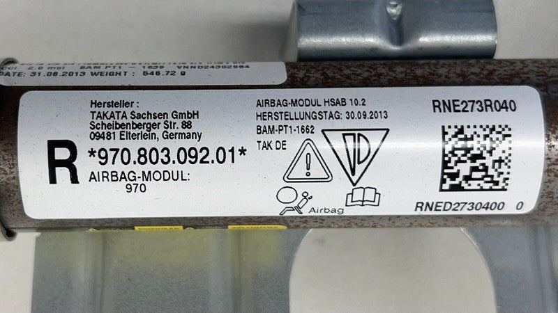 970.803.092.01 / 970 803 092 01 / 97080309201 10-16 PORSCHE PANAMERA RIGHT CURTAIN ROOF AIRBAG AIR BAG SRS 970.803.092.0