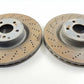 14-17 MERCEDES BENZ E550 W207 FRONT ROTOR BRAKE DISC DRILLED PAIR OEM