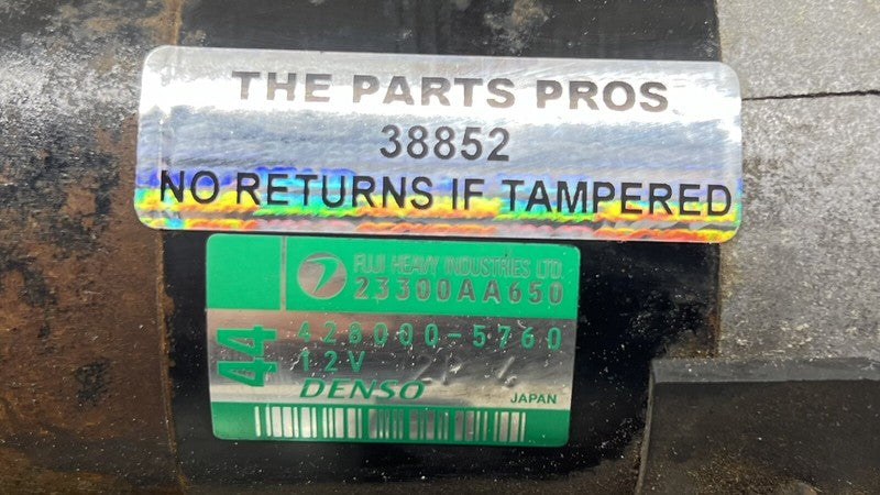 23300 AA650 / 23300-AA650 / 23300AA650 08-14 SUBARU WRX STI MOTOR ENGINE CRANK STARTER 23300AA650 OEM