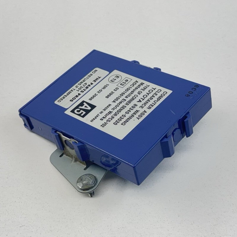 89340-53020 / 89340 53020 / 8934053020 08-12 Lexus IS F Clearance Warning Control Module 89340-53020 OEM