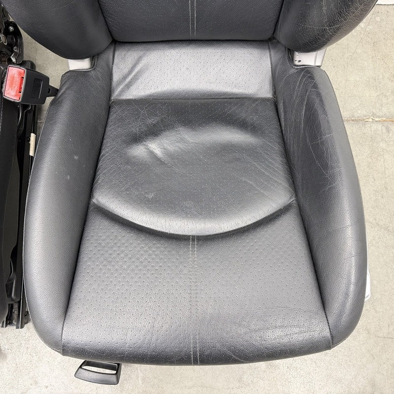 05-08 Porsche 911 997 Boxster Cayman 987 Front Seat Pair Black Leather OEM