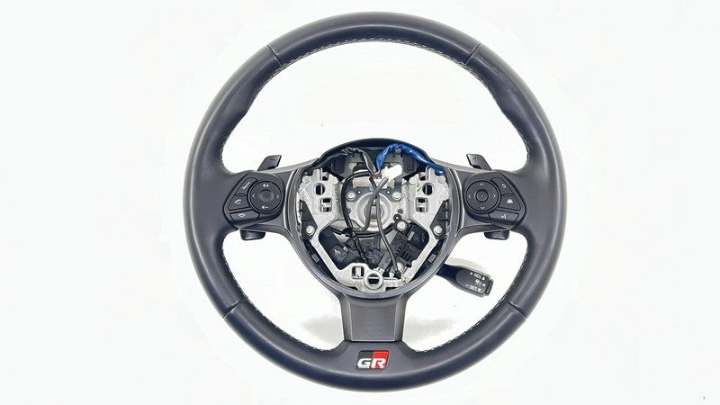 22-25 TOYOTA GR86 PREMIUM DRIVER STEERING WHEEL LEATHER BLACK OEM
